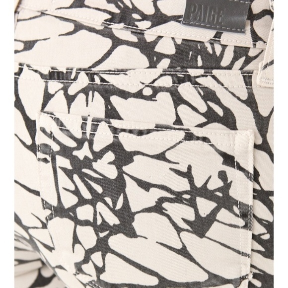 Paige Skyline Skinny in Leaf Print size 24 NWT - Picture 6 of 7